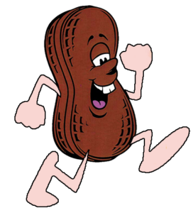 5K & Half Marathon peanut mascot