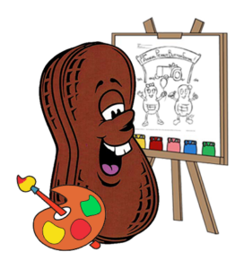 Coloring Contest peanut mascot