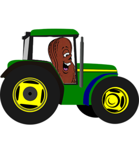 Tractor Show peanut mascot