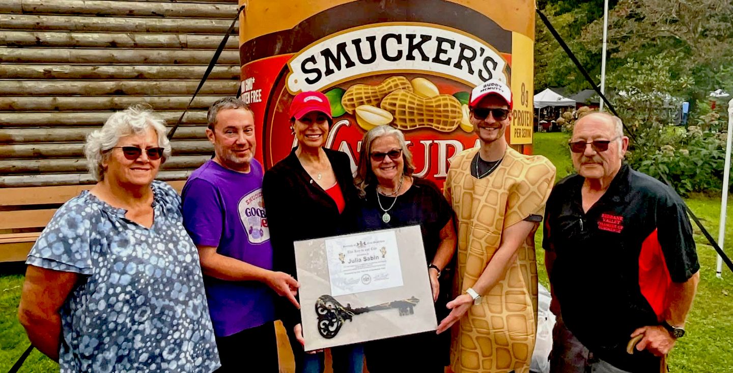 Festival organizers and community members celebrating together